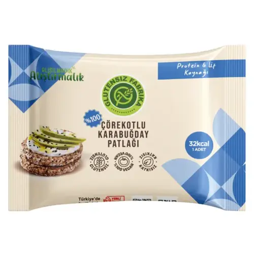 Boghvedepuffs med Sort Spidskommenfrø, Glutensiz Fabrika
