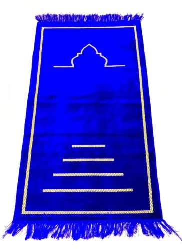 Pure Velour Bedetæppe Navy Blue