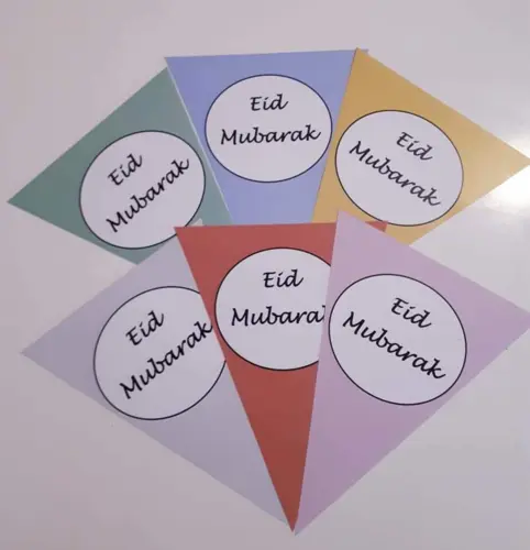 Eid Mubarak Dekoration gemischte Farben - Made in Denmark
