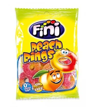 Sour Peach Rings Fini 75g