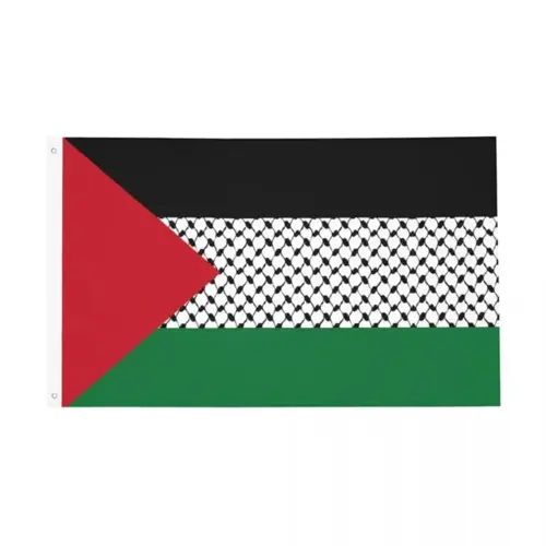 Luksus Palæstina flag med  Keffiyeh design, 60 x 100 cm