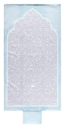 Sky Blue Floral Reisegebetsteppich