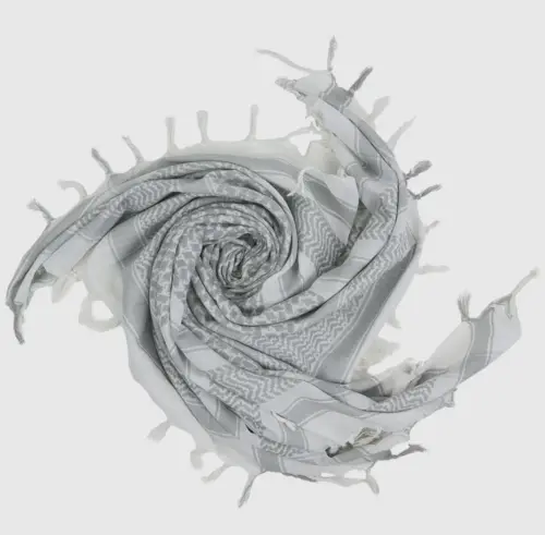 Hvid/Lysegrå Keffiyeh