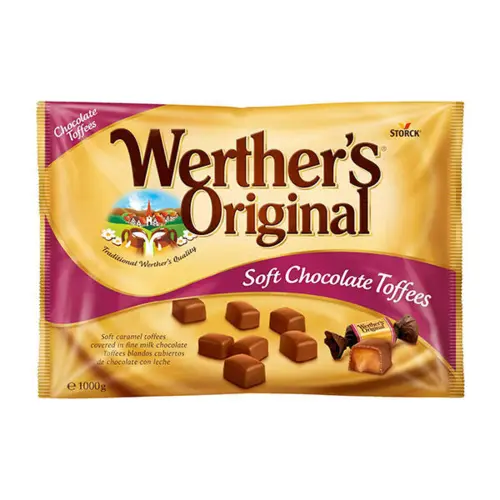 Mjuka Chokladtoffees - Werthers Original 1000g