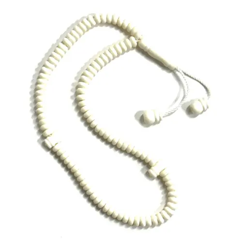 Handgefertigte Tasbih aus Kamelknochen mit kleinen Perlen