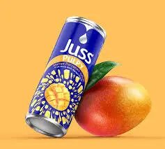 Fruktdryck med mangobitar Juss Pulpy 250ml