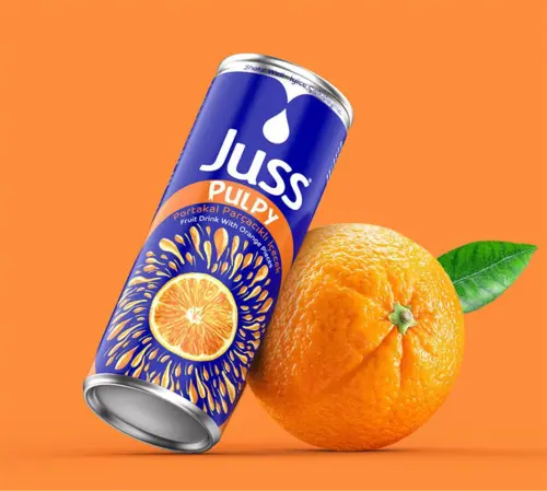 Fruktdryck med apelsinbitar Juss Pulpy 250ml