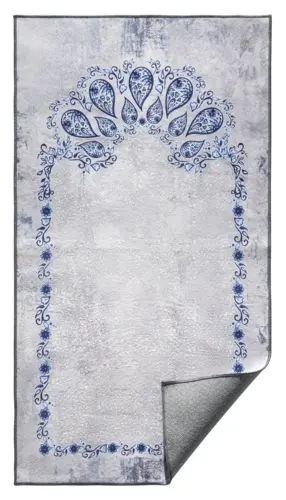 Blue Drops Reisegebetsteppich mit Tasche
