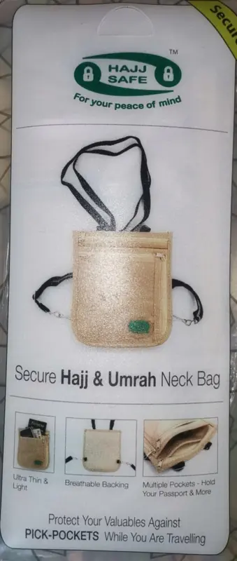 Säker Hajj & Umrah Halsväska