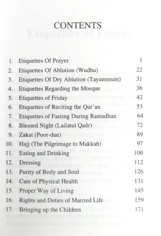 Etikette des islamischen Lebens
