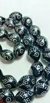 Tasbih Sort /Sølv  33 Perler