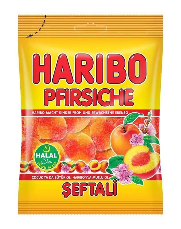 Persikogodis Haribo 100g