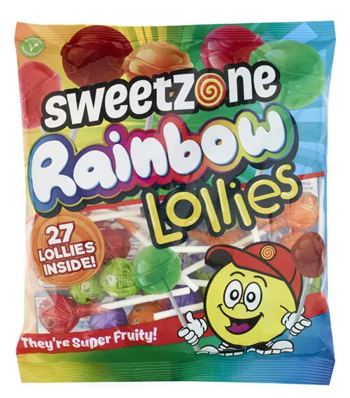 Regnbågsklubbor Sweetzone 27 st