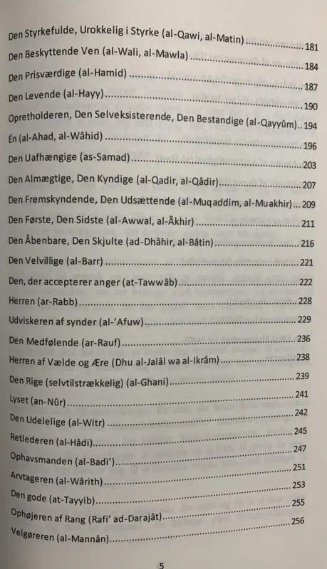 I Guds sällskap, fördjupning av Allah Swts 99 vackra namn