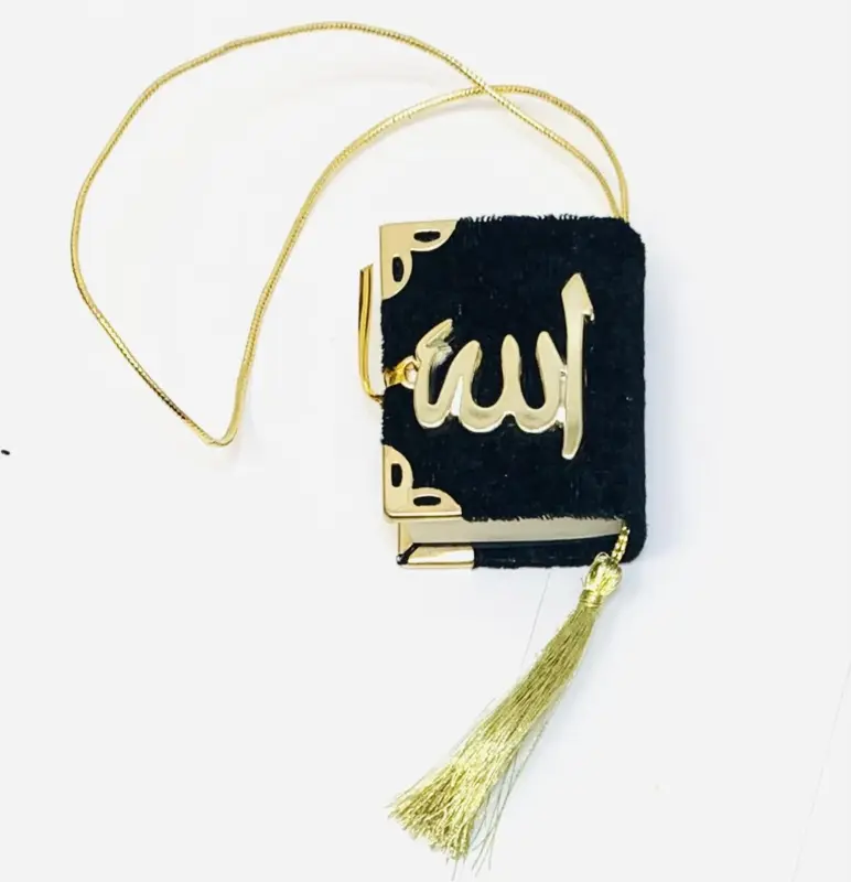 Mini Velours Koran in schwarzer Farbe