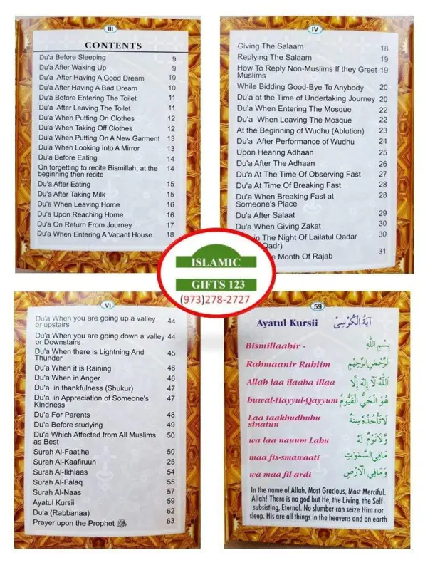 Daily and Occasional Duas mit Englischer Übersetzung