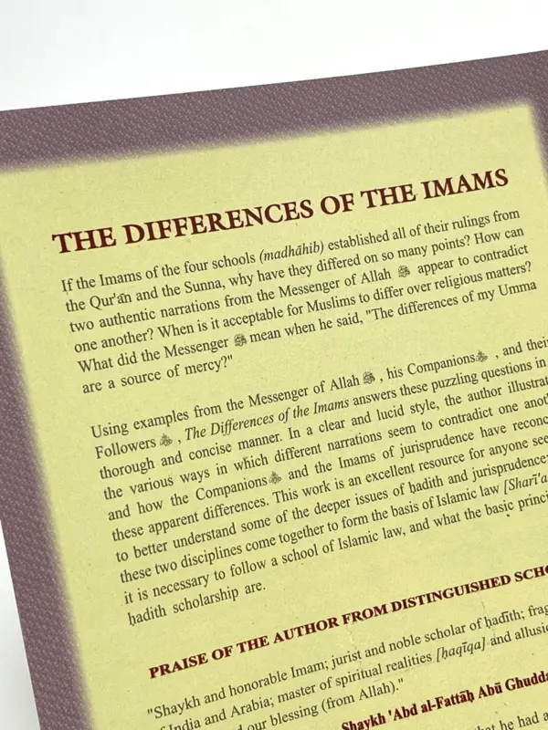 Die Unterschiede der Imame