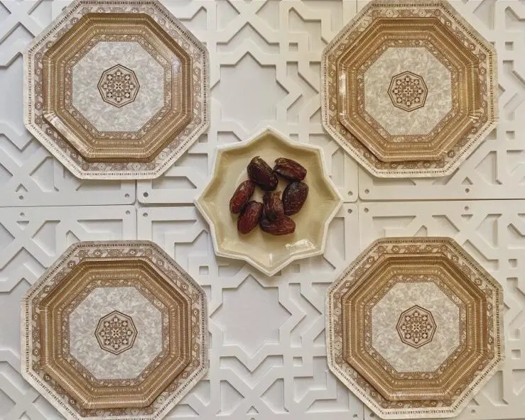Blessed Ramadan Tallerkener 8 stk