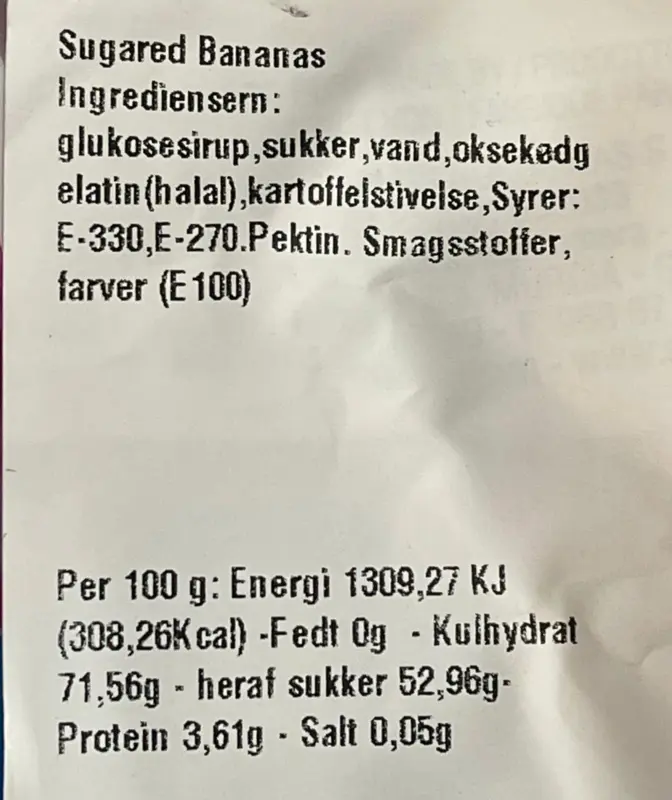 Schaumbananen Dulceplus 1 kg