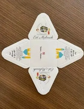 Eid ul fitr Geschenk Pyramidenbox