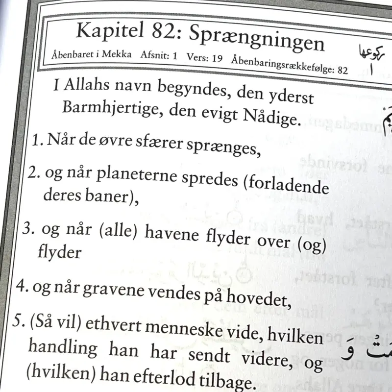Den strålande Koranen (Danska/Arabiska)