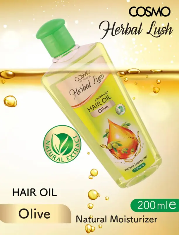 Cosmo Olivenolie til håret Herbal Lush, 200ml