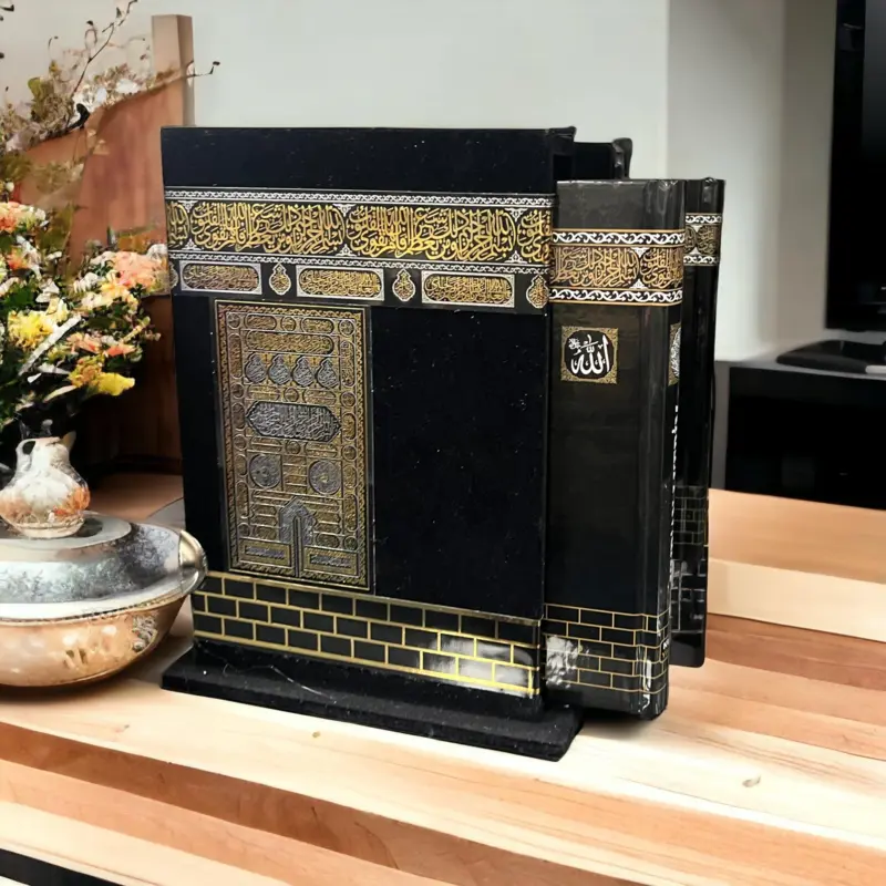 Kaaba Koran med koranholder i Træ