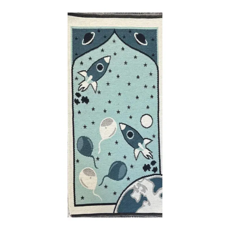 Space Kinder-Bettdecke, Blau