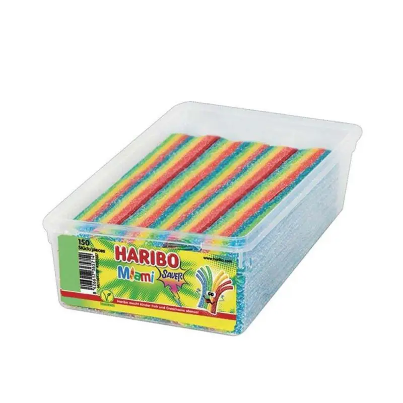 Miami Sauer Haribo, 150 st, veganskt godis, 1125g