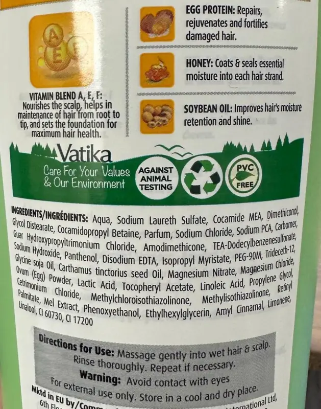 Vatika Multivitamin Shampoo, Ei-Protein, 400 ml