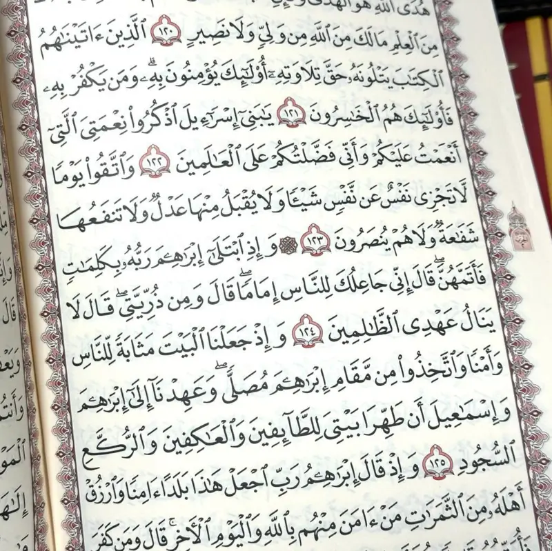 Arabisk koran i 30 delar med läderväska, grön