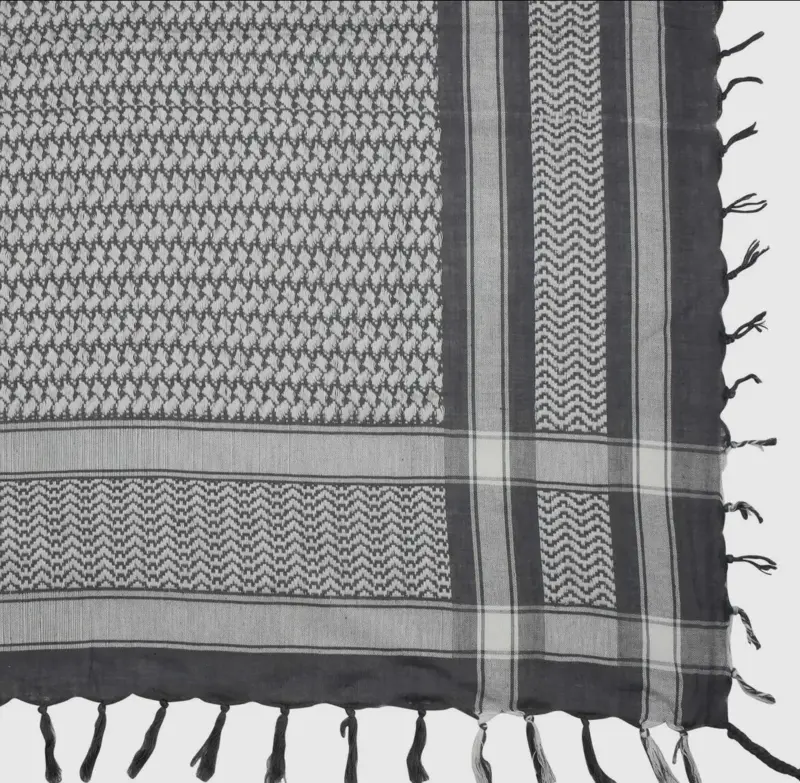 Grå/Hvid Keffiyeh