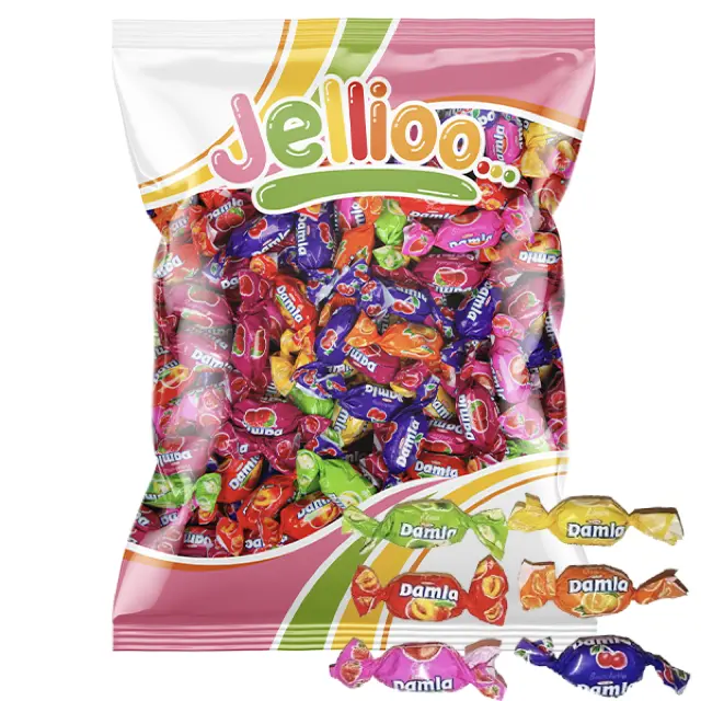 Jellioo Blandade Fruktkarameller 1kg (Damla)