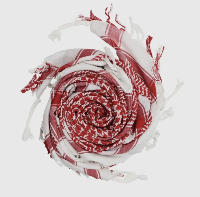 Hvid/Rød (Arafat) Keffiyeh