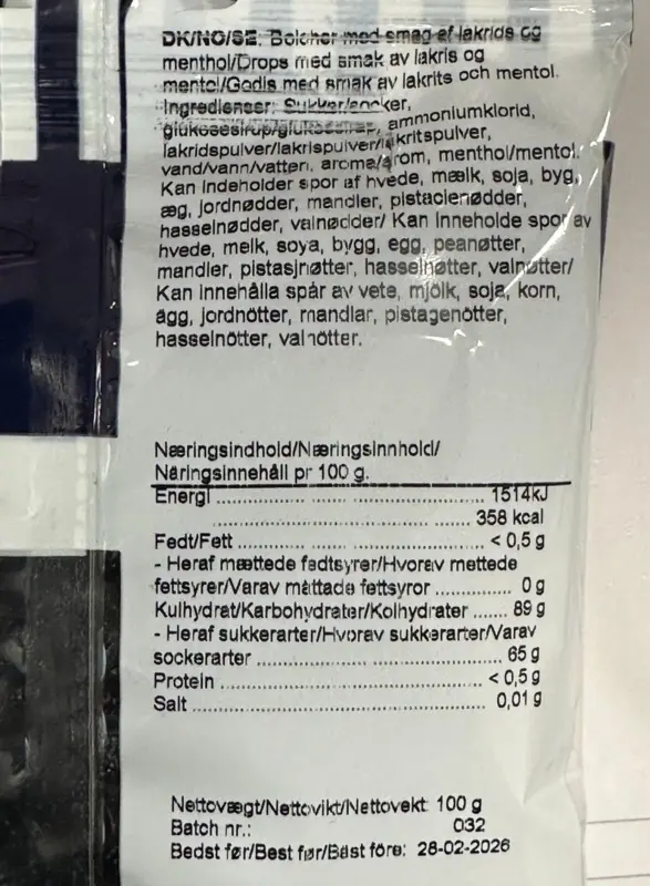 Nørregade Host Nicht, Lakritz, 100g