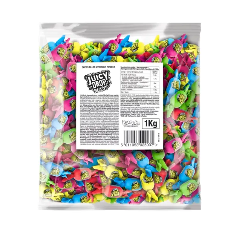 Juicy Drop Blasts, fruktkarameller, 1kg