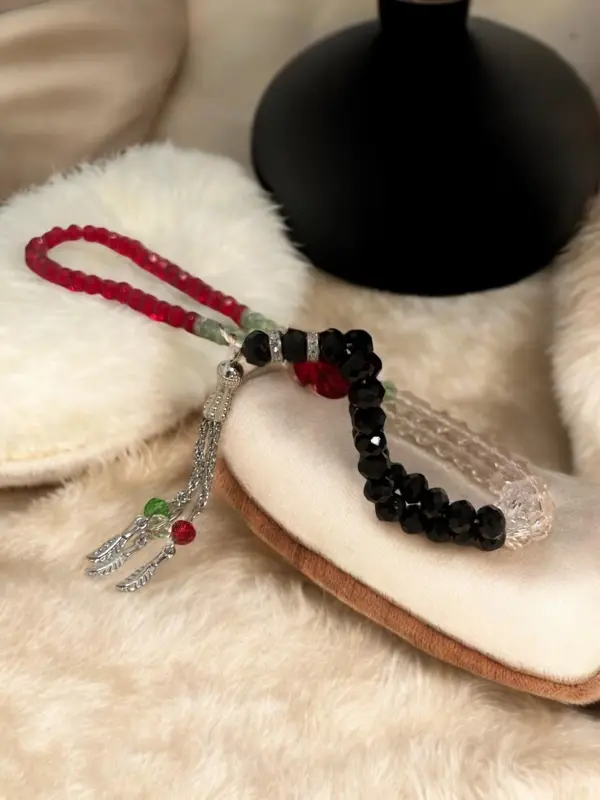 Palestina Tasbih med 99 pärlor