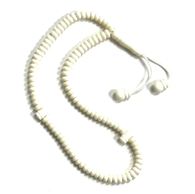 Handgefertigte Tasbih aus Kamelknochen mit kleinen Perlen