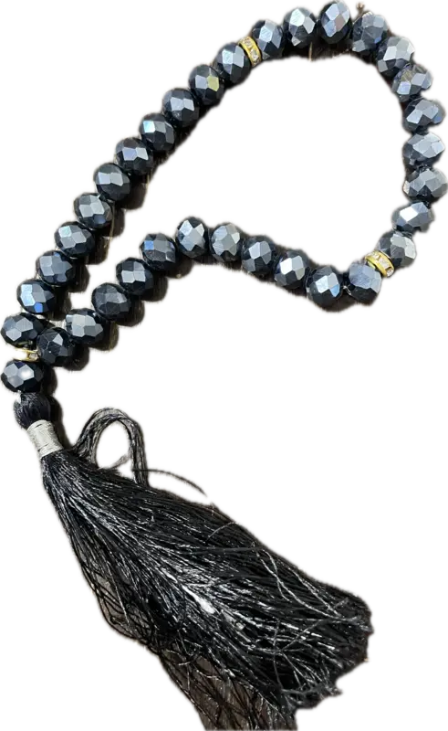 Black Metal Tasbih Med 33 pärlor