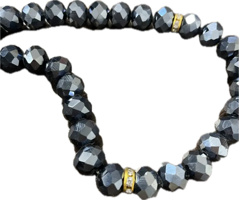 Black Metal Tasbih Med 33 pärlor