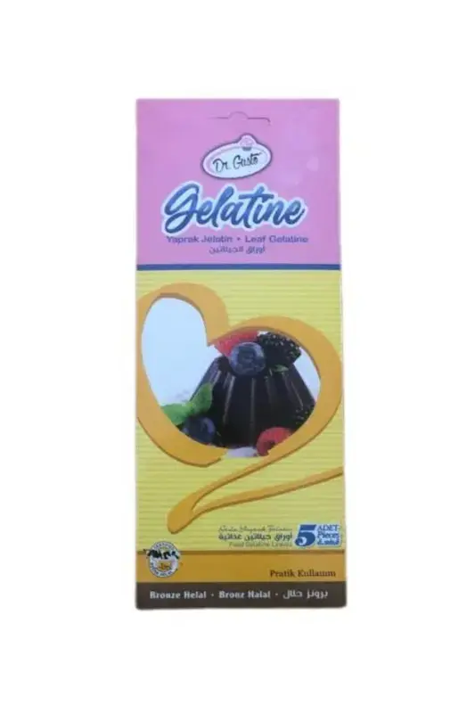 Gelatine Blade Dr. Guste 100g (5 stk)