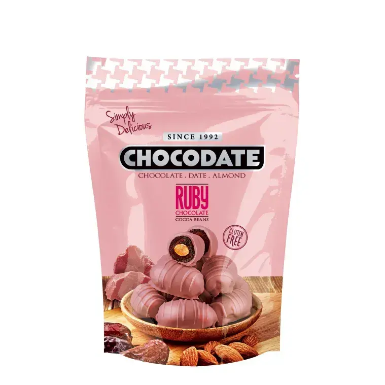 Ruby Chokolade Dadler fra Chokodate 90g