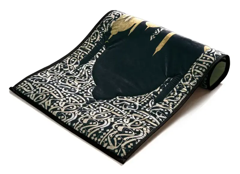 Black Calligraphy Premium Bedetæppe