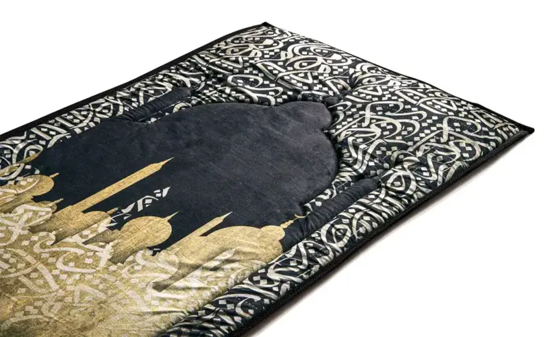 Black Calligraphy Premium Bedetæppe
