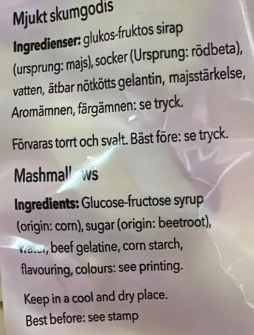 Marshmallows Gemischte Vanille 250g