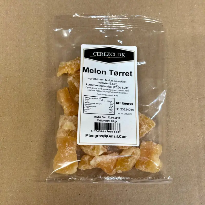 Torkad Melon, 80g