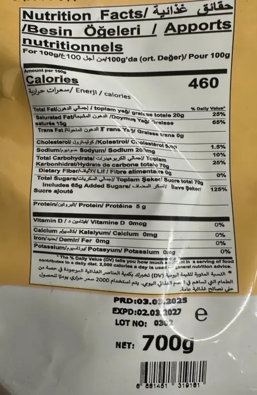 Eclairs luksus karamel blanding, 700g