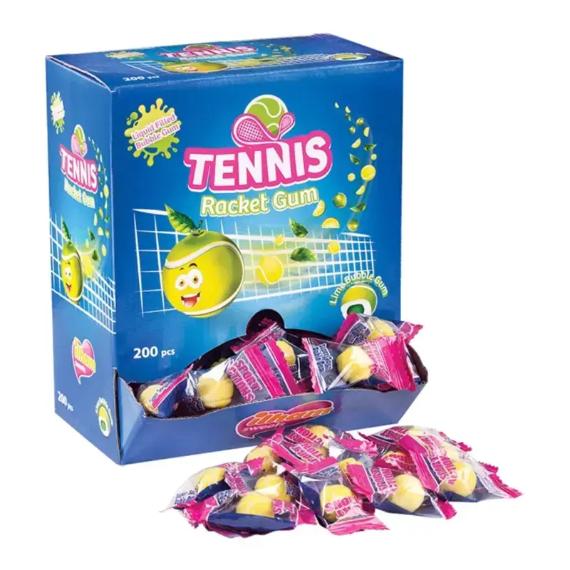 Tennis Rocket Lime Bubble Gum 1 st