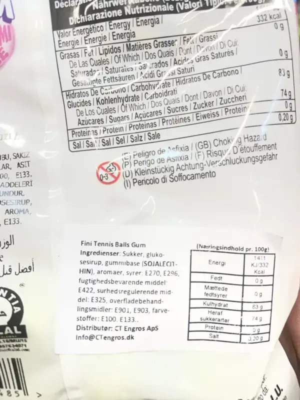 Tennisbolde Bubblegum, Fini 75 gr