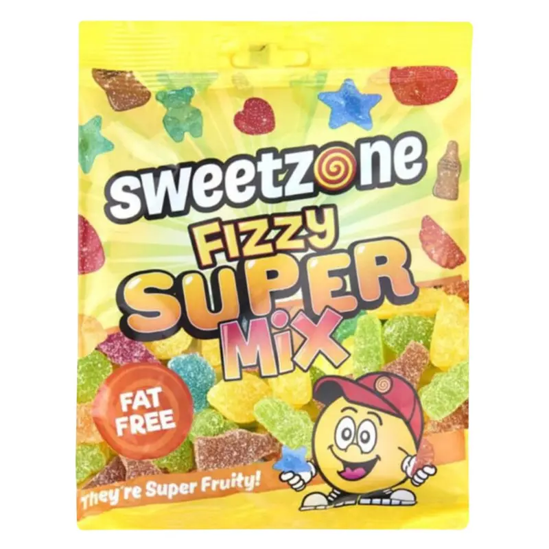 Sweetzone Fizzy Super Mix Geleebonbons 170g